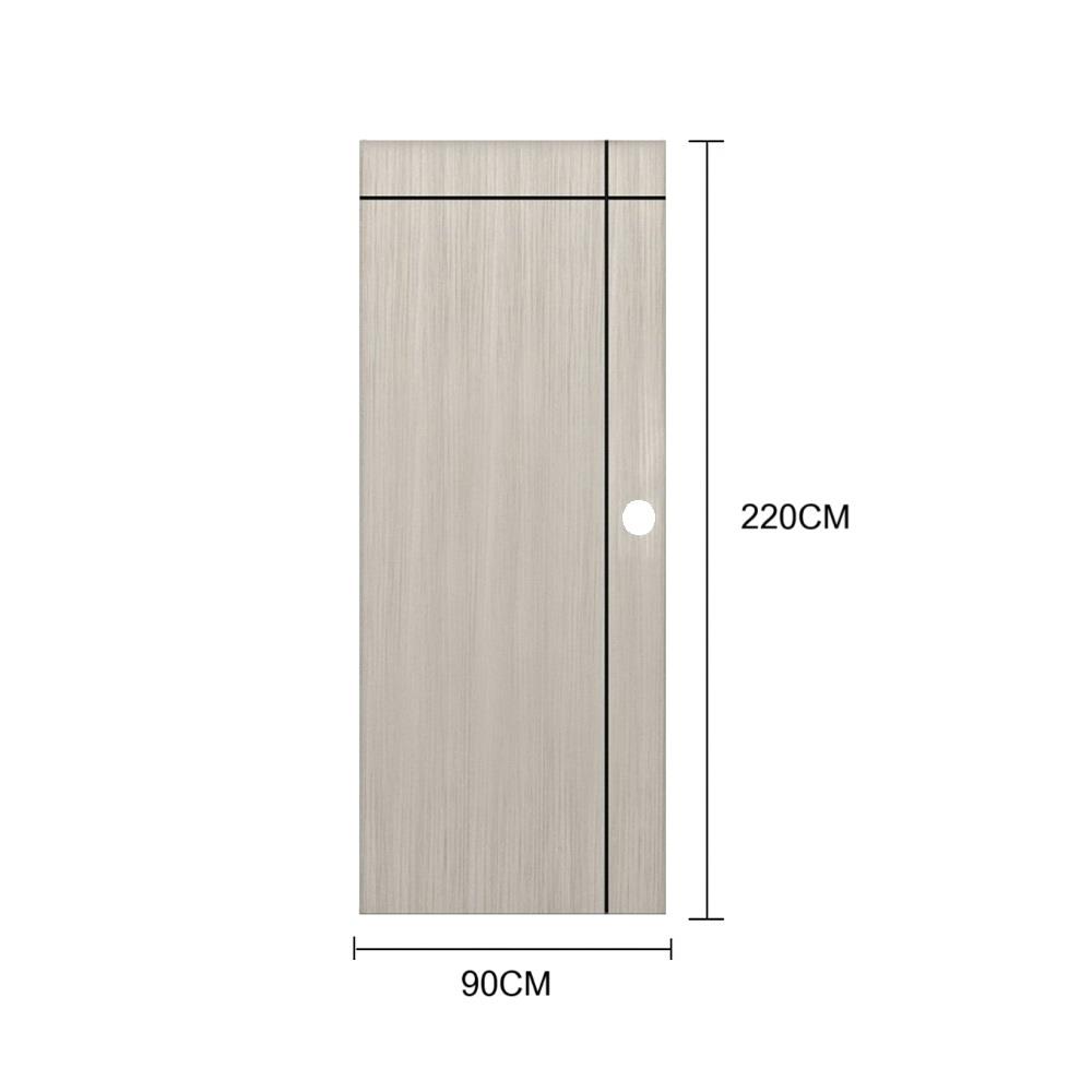 ประตูภายใน UPVC เจาะลูกบิด PARAZZO PUN06 90x220 ซม. สีเทา