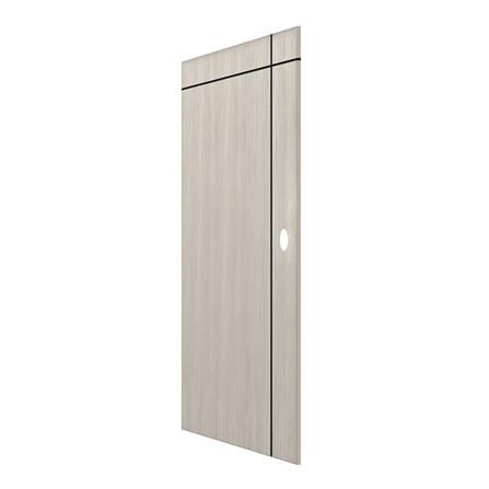 ประตูภายใน UPVC เจาะลูกบิด PARAZZO PUN06 90x220 ซม. สีเทา_1