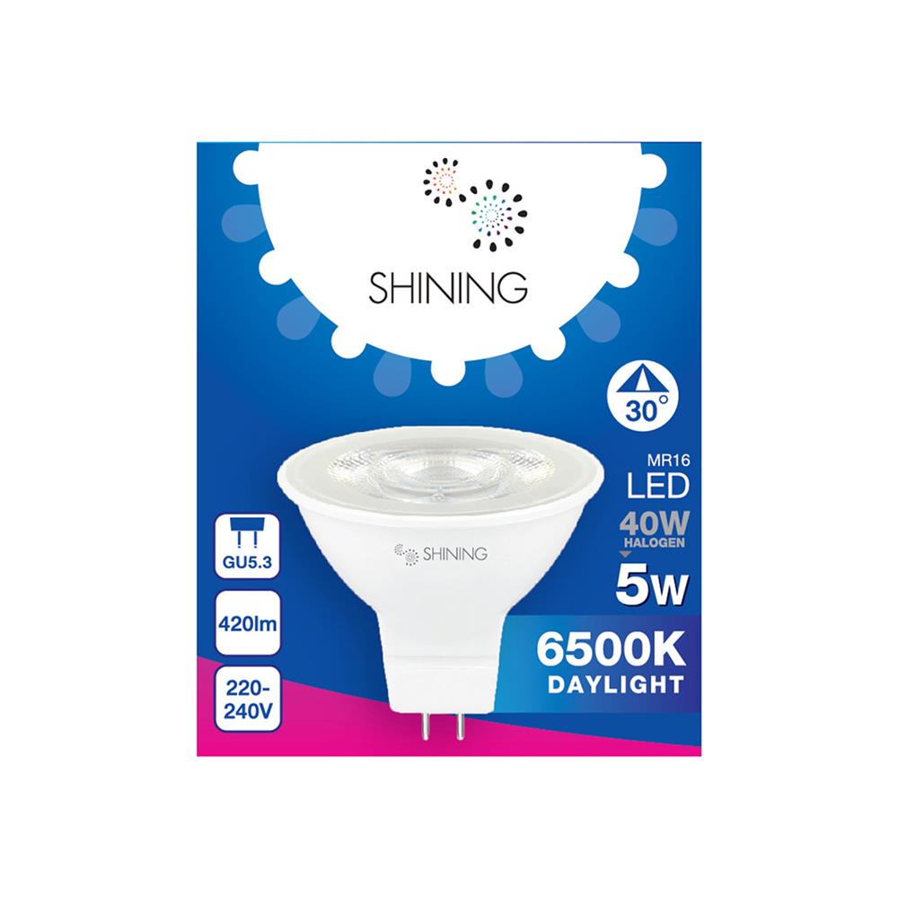 หลอด LED MR16 5W 220V DAYLIGHT TOSHIBA