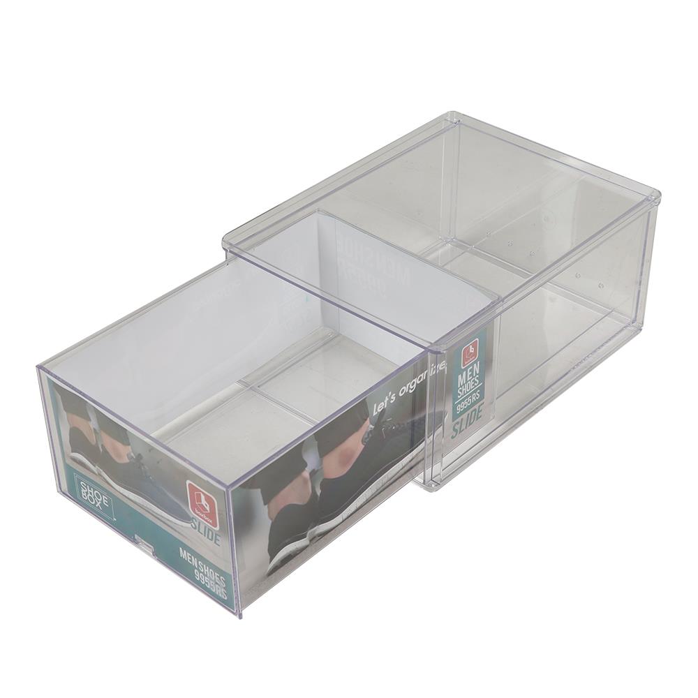 กล่องรองเท้า BOX BOX 9955R 27.8x36x17.1 ซม. สีใส