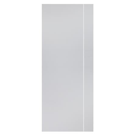 ประตูภายนอก UPVC AZLE MD-5 90X220 ซม. สีเทา ไม่เจาะลูกบิด_0