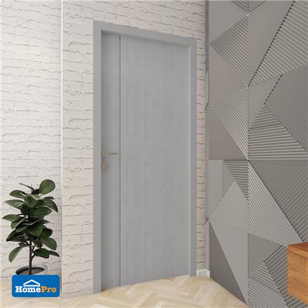 ประตูภายนอก UPVC AZLE MD-5 90X220 ซม. สีเทา ไม่เจาะลูกบิด_3