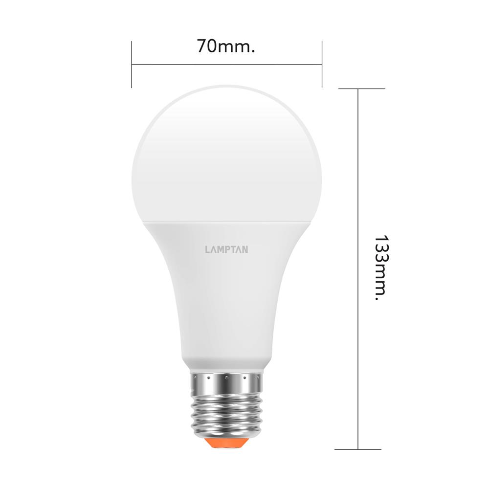 หลอด LED LAMPTAN A60 BRIGHT 15 วัตต์ DAYLIGHT E27