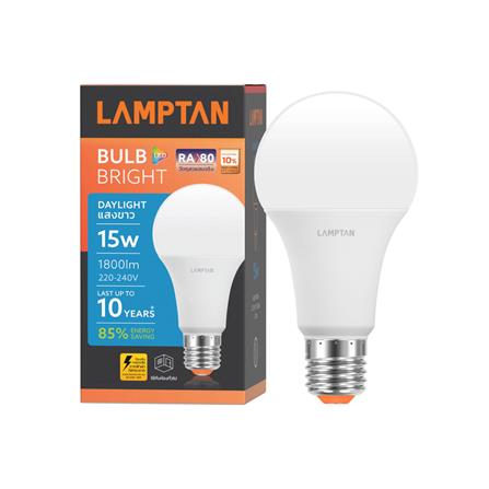 หลอด LED LAMPTAN A60 BRIGHT 15 วัตต์ DAYLIGHT E27_1