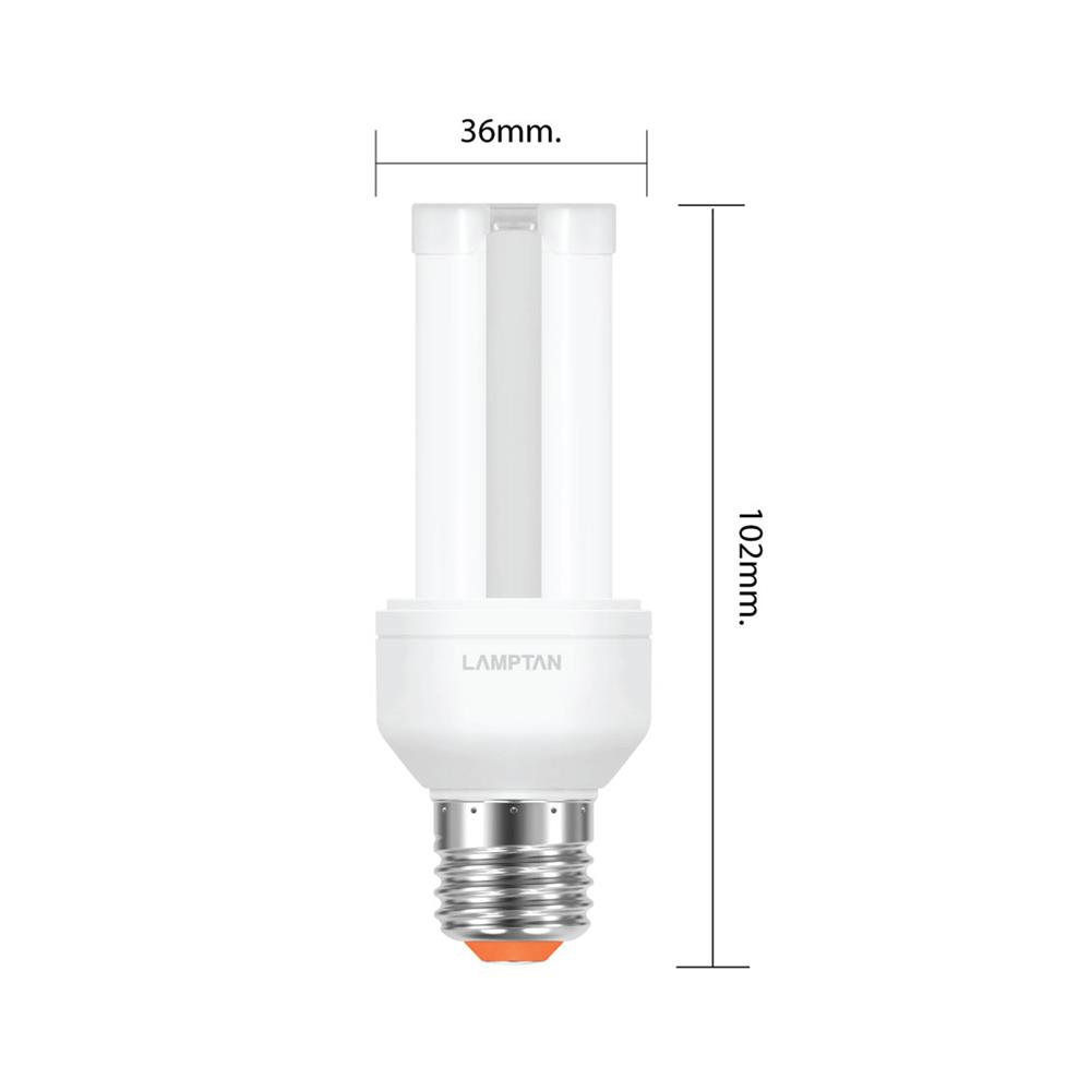 หลอด LED COMPACT U-Type 5.5W WARM WHITE E27 LAMPTAN