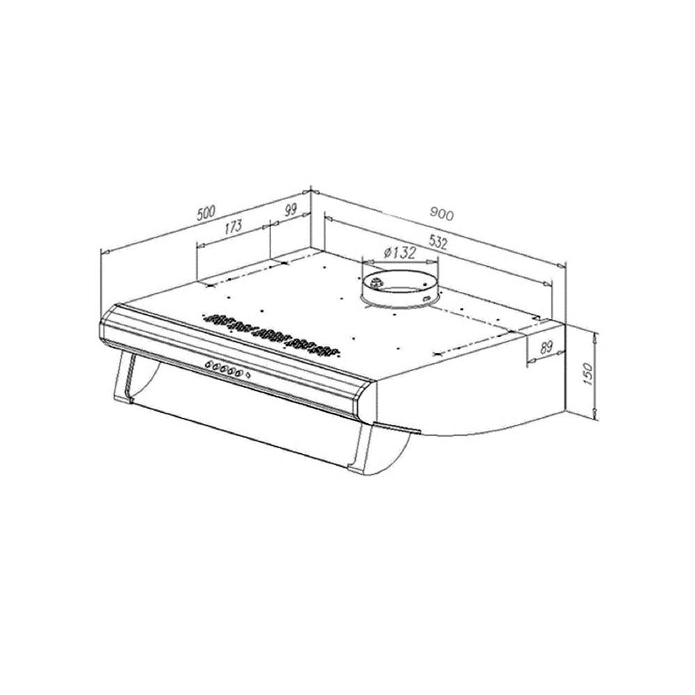 เครื่องดูดควันมาตรฐาน TEKA C9420 90 ซม.