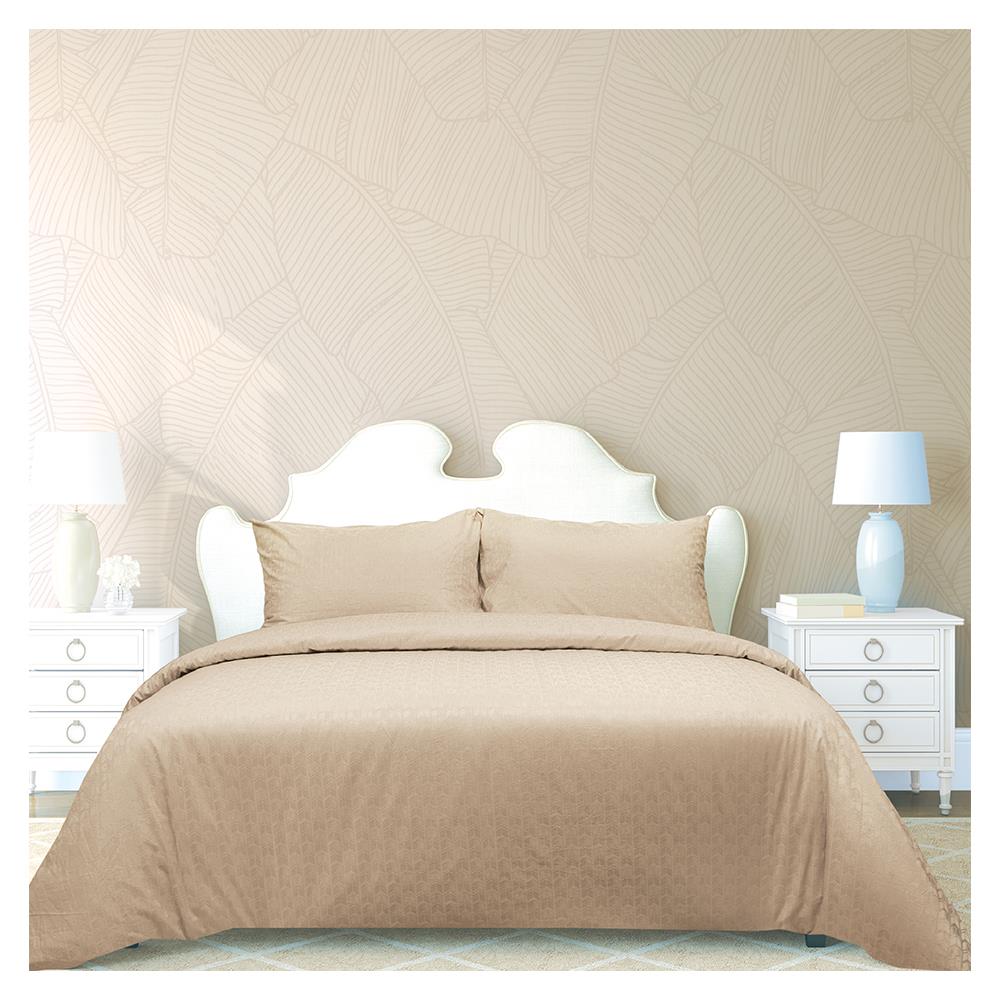 ชุดผ้าปูที่นอน 5 ฟุต 3 ชิ้น SYNDA MERIDIAN สีน้ำตาล