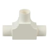 PVC INSPECTION TEE FITTING SCG BS 25MM WHITE