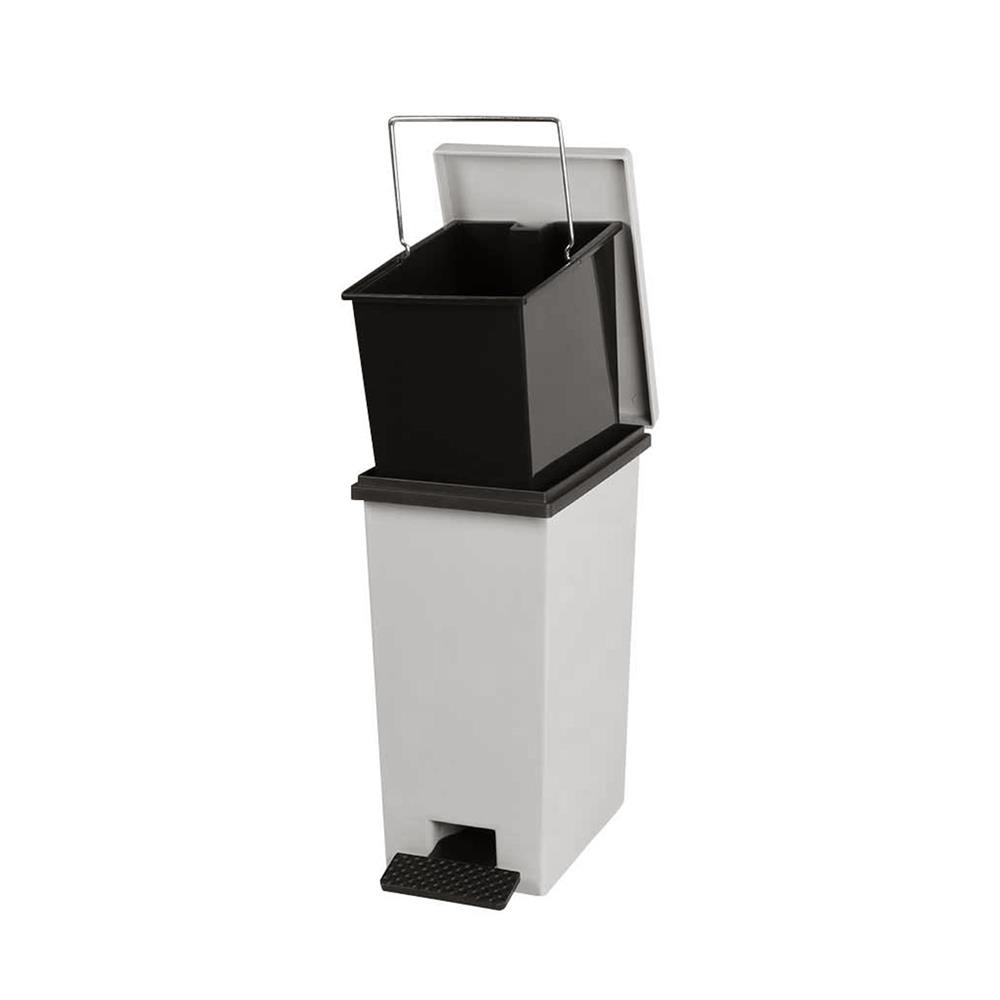 ถังขยะเหยียบเหลี่ยม ACCO HH-2600I 5 ลิตร สีเทา