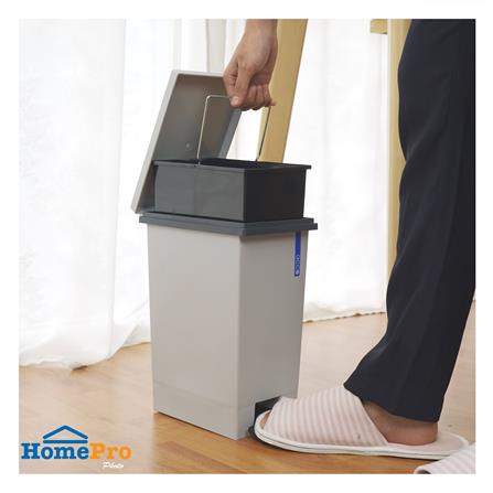 ถังขยะเหยียบเหลี่ยม ACCO HH-2600I 5 ลิตร สีเทา_6