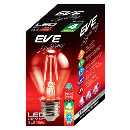 หลอด LED EVE A60 FILAMENT GLS 4 วัตต์ RED E27_1
