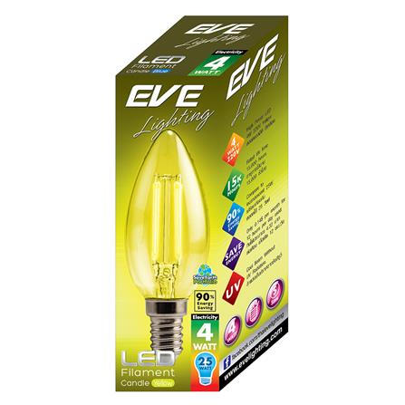 หลอด LED FILAMENT CANDLE 4 วัตต์ สีเหลือง E14_4