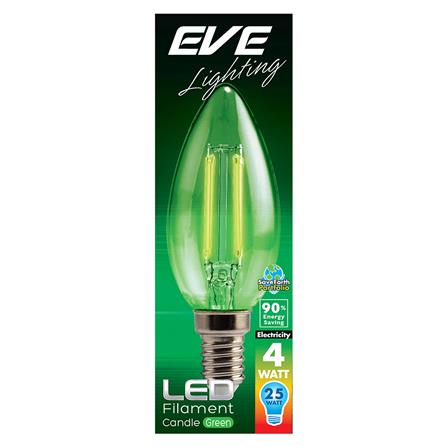หลอด LED FILAMENT CANDLE 4 วัตต์ สีเขียว E14_1