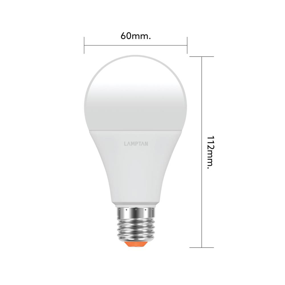 หลอด LED BULB GLOSS 14 วัตต์ WARMWHITE E27 LAMPTAN