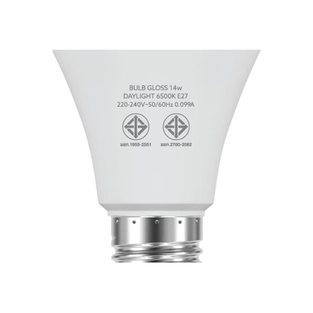หลอด LED LAMPTAN BULB GLOSS 14 วัตต์ DAYLIGHT E27