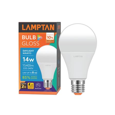 หลอด LED LAMPTAN BULB GLOSS 14 วัตต์ DAYLIGHT E27_1