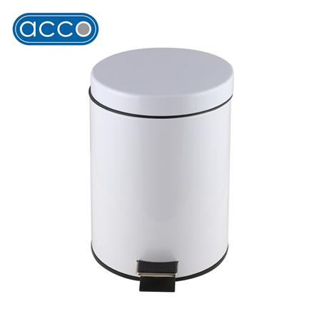 ถังขยะเหยียบกลม SK02001B-1-004 5L สีขาว