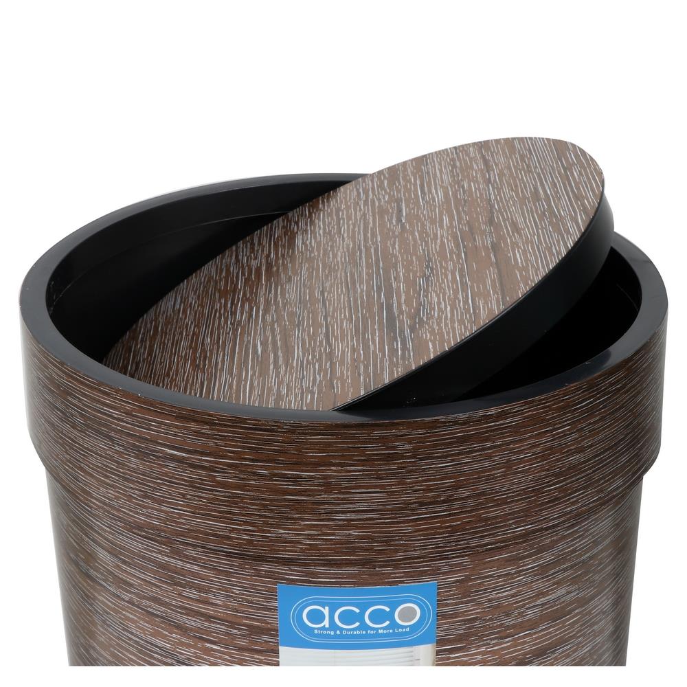 ถังขยะกลมฝาสวิง ACCO DAZZLE ขนาด 7L สีน้ำตาลทอง