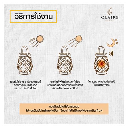 LED SOLAR LANTERN CLAIRE 212184507 0.024W WARMWHITE GREY_5