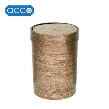 ถังขยะกลมฝาสวิง ACCO DAZZLE ขนาด 15.5L สีน้ำตาลทอง_0