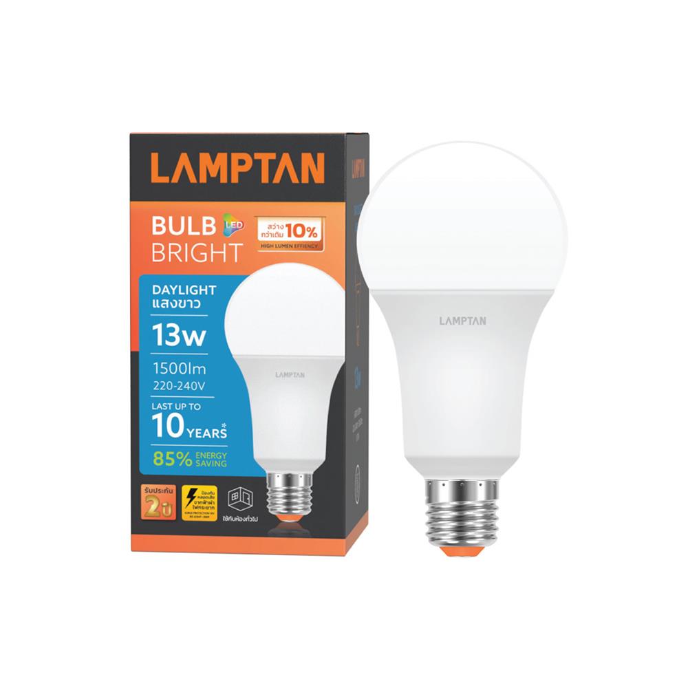หลอด LED Bright 13W DAYLIGHT E27 LAMPTAN