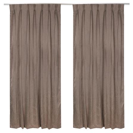 PLEATED CURTAIN PASAYA 22110SBAF 100X225CM BROWN