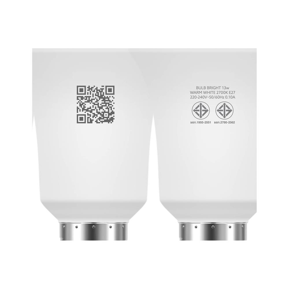 หลอด LED LAMPTAN A60 BRIGHT 13 วัตต์ WARM WHITE E27