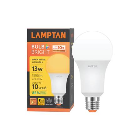 หลอด LED Bright 13W WARMWHITE E27 LAMPTAN_1
