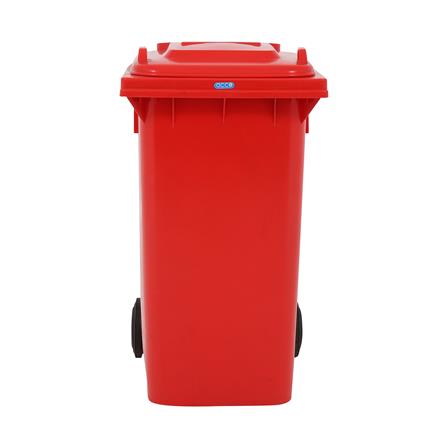 ถังขยะเหลี่ยม ฝาเปิด-ปิด มีล้อ ACCO 240L สีแดง_1