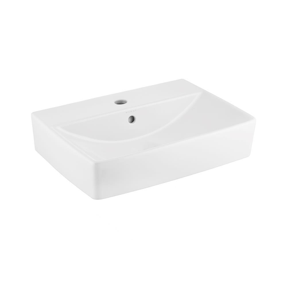 อ่างล้างหน้าแบบแขวน KARAT K-20843X-1-WK สีขาว