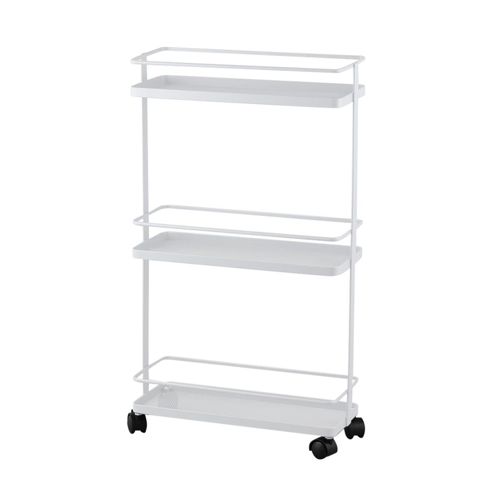3-TIER NARROW UTILITY CART STACKO FINITE 35.5X14X62CM WHITE