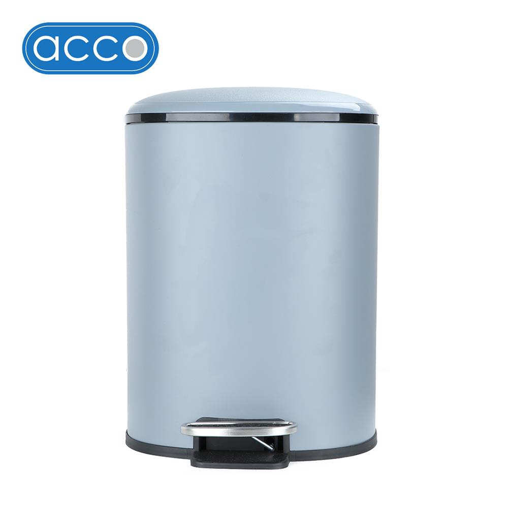 ถังขยะเหยียบกลม ACCO MILD SOFT CLOSE ขนาด 5L สีเทา_1