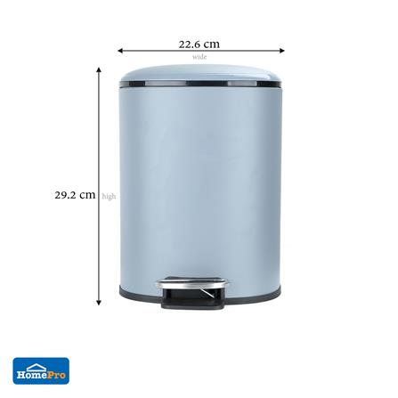 ถังขยะเหยียบกลม ACCO MILD SOFT CLOSE ขนาด 5L สีเทา_8