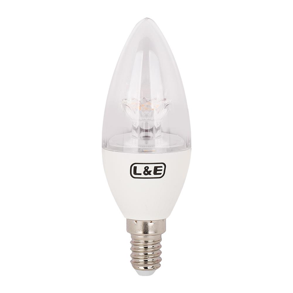 หลอด LED L&E CANDLE DIMMABLE E14 6 วัตต์ WARMWHITE