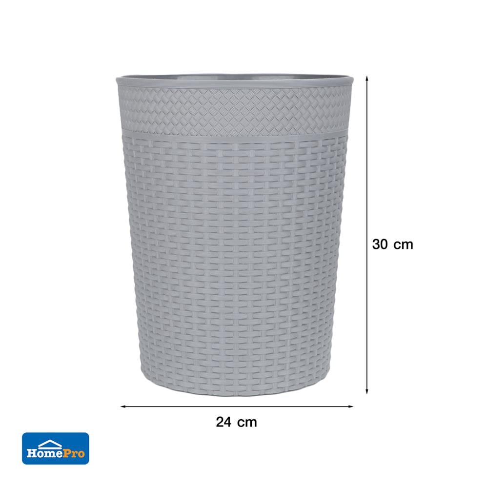 ถังขยะกลม ACCO BASKET ขนาด 10L สีเทา