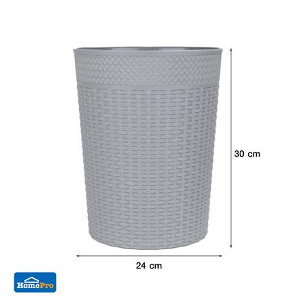 ถังขยะกลม ACCO BASKET ขนาด 10L สีเทา_4