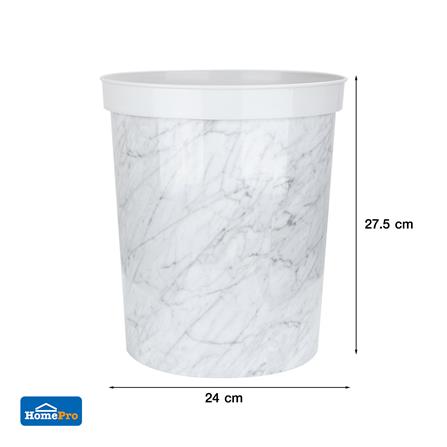 ถังขยะกลม ACCO SNOW MARBLE ขนาด 9L ลายหินอ่อน_4
