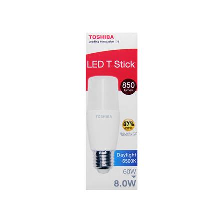 หลอด LED Stick TOSHIBA T7 E27 8W สีขาวสว่าง_2