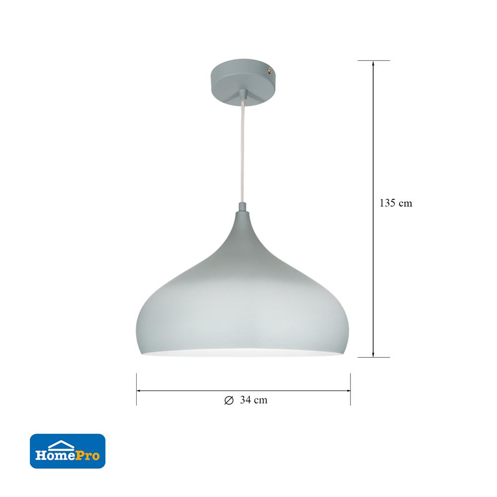 ไฟช่อ CARINI 18D51 MODERN โลหะ สีเทา 1 หัว