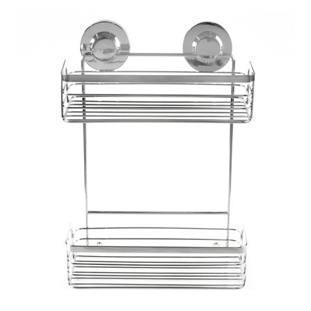 2-TIER KITCHEN RACK WITH SUCTION CUP KECH KECH121 STAINLESS STEEL