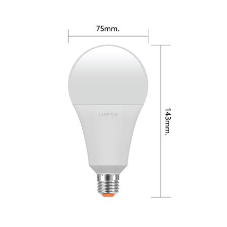หลอด LED LAMPTAN BULB GLOSS 18W WARMWHITE E27_4