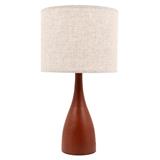 TABLE LAMP CARINI VT0125-1 FABRIC/METAL COUNTRY CREAM/WOODEN