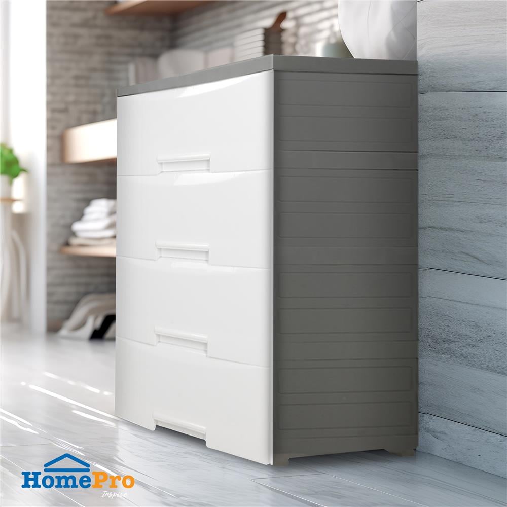 ตู้ลิ้นชัก 4 ชั้นทึบ STACKO MORI 40x59x90.8 ซม. สีขาว