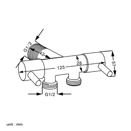 สต๊อปวาล์ว 2 ทาง RASLAND RA SS-1900_1