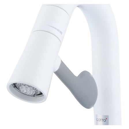 ก๊อกอ่างล้างหน้าเดี่ยวเคาน์เตอร์ COTTO CT1301C43DGWH LED_3