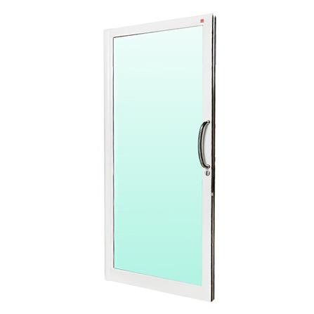 ประตูบานสวิงเดี่ยว อะลูมิเนียม LYNN PRIME 100X205 ซม. สีขาว_1