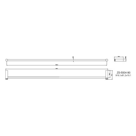 TOWEL RAIL WS ZS-5004-90