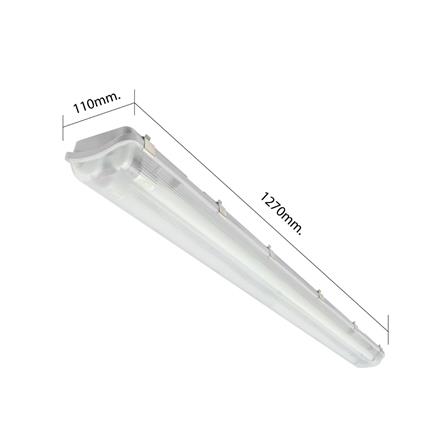 รางนีออนกันฝน LED LAMPTAN TRI PROOF SET 18 วัตต์ 2 หลอด DAYLIGHT สีขาว_5