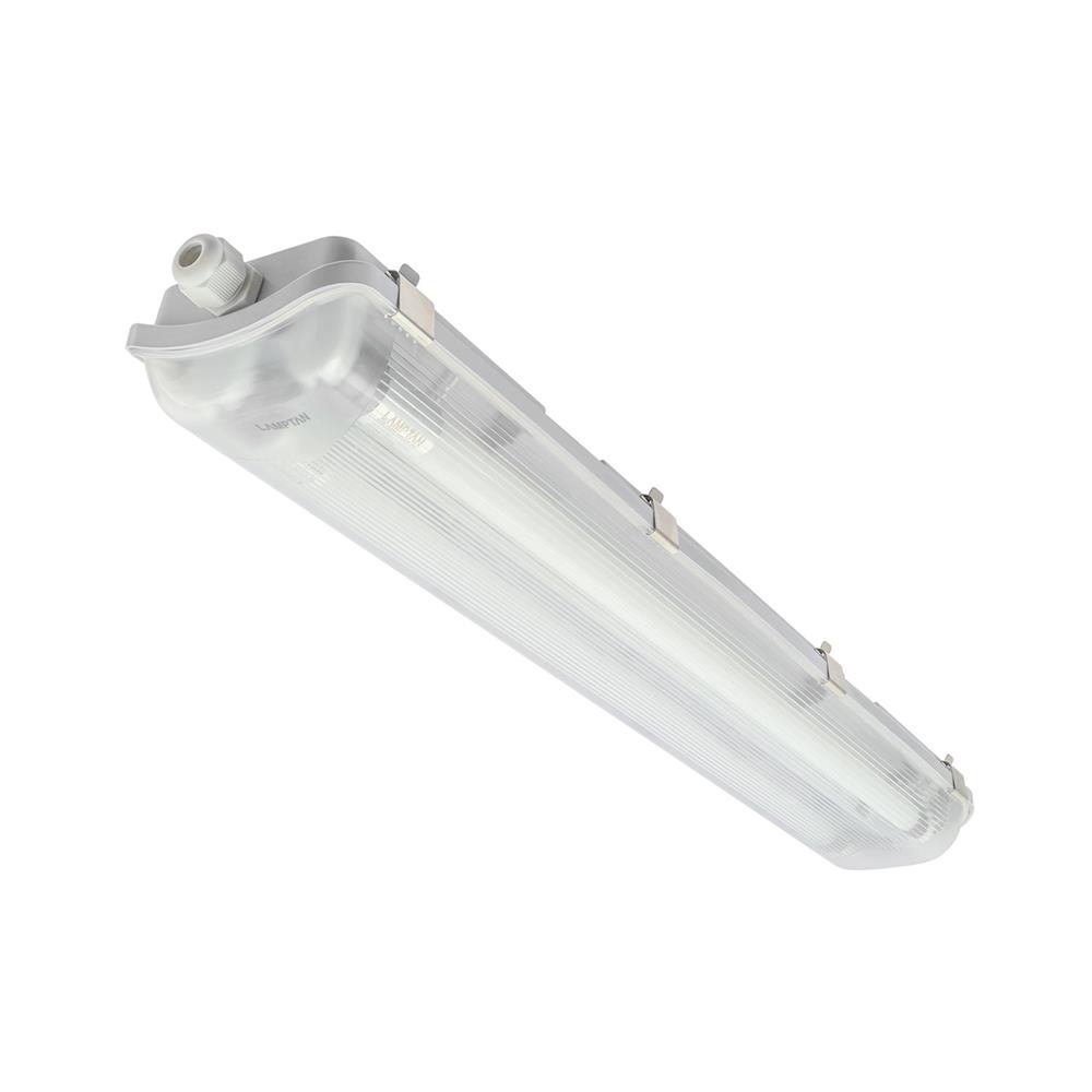 รางนีออนกันฝน LED LAMPTAN Tri Proof Set 9 วัตต์ 2 ชิ้น พลาสติก/ABS BASIC สีขาว