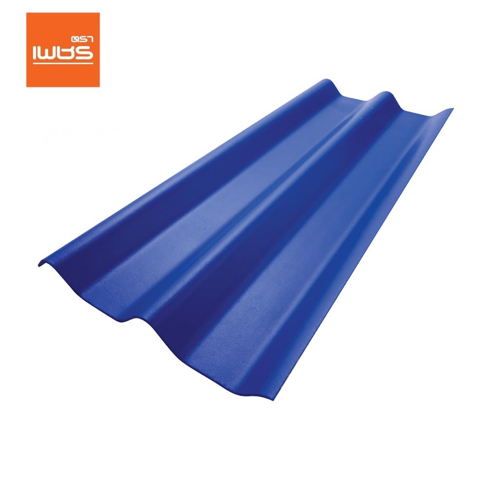 กระเบื้องหลังคา ลอนคู่ ตราเพชร 0.5x50x120 ซม. สีฟ้ารุ่งโรจน์